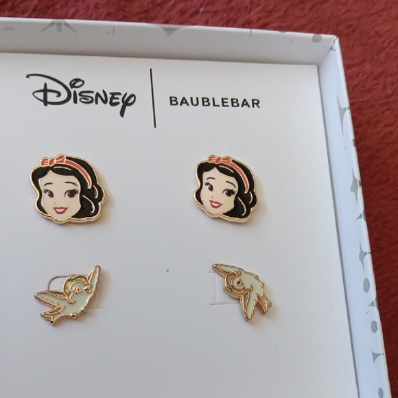BaubleBar Disney Character and Bird Earrings - Gold and Cream - Picture 5 of 5